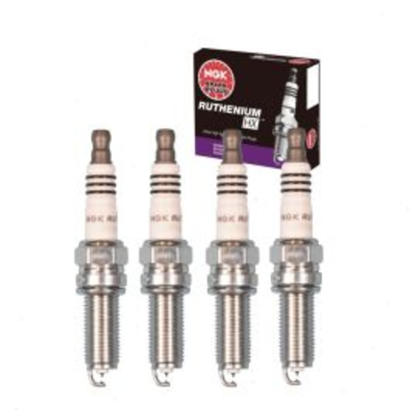 4 pc NGK Ruthenium HX Spark Plugs for 2008-2018 Nissan Rogue 2.5L L4