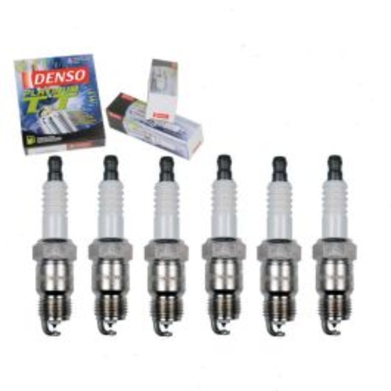 6 pc DENSO Platinum TT Spark Plugs for 1976 Dodge Charger 3.7L L6