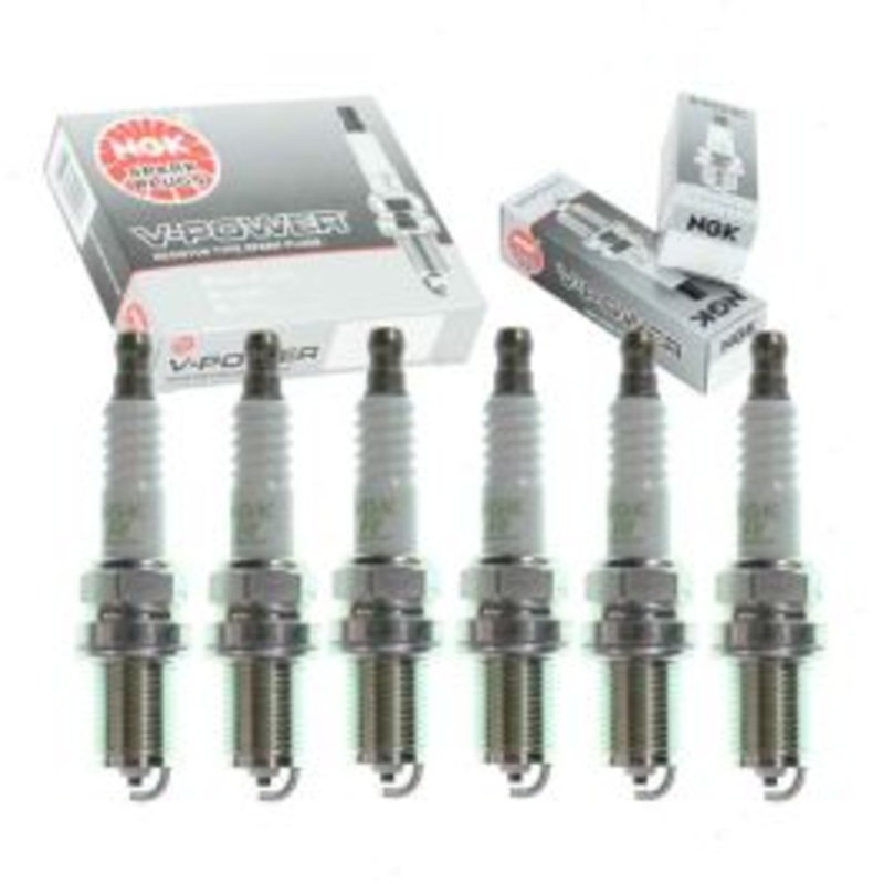 6 pc NGK V-Power Spark Plugs for 2001-2006 BMW X5 3.0L L6