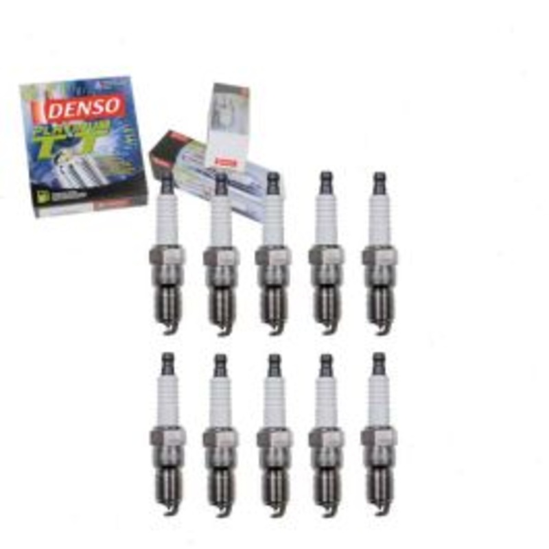 10 pc DENSO Platinum TT Spark Plugs for 2008-2009 Ford E-450 Super Duty 6.8L V10
