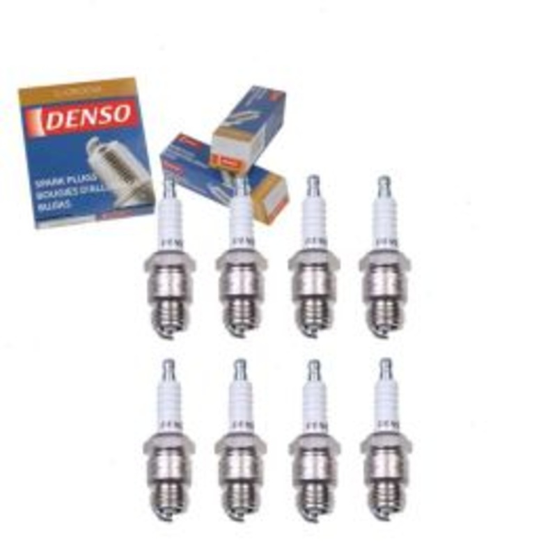 8 pc DENSO Standard U-Groove Spark Plugs for 1964-1972 Ford Custom 4.7L 5.0L 5.8L 6.4L 7.0L V8
