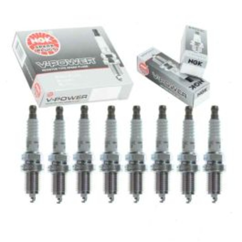 8 pc NGK V-Power Spark Plugs for 1985-1990 Buick LeSabre 5.0L V8
