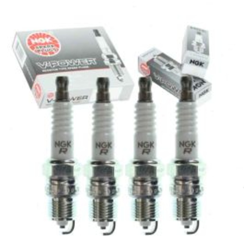 4 pc NGK V-Power Spark Plugs for 1984-1986 Pontiac Firebird 2.5L L4
