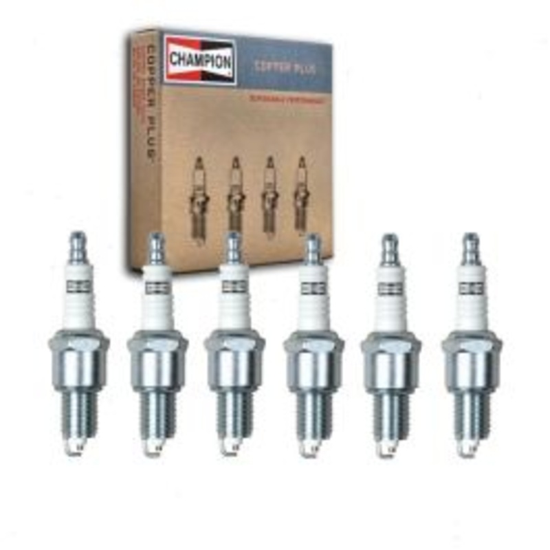 6 pc Champion Copper Plus Spark Plugs for 1968-1969 GMC C15 C1500 Suburban 4.1L 4.8L 5.0L L6 V6