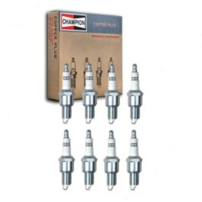 8 pc Champion Copper Plus Spark Plugs for 1965-1974 Plymouth Barracuda 4.5L 5.2L 5.6L 5.9L V8