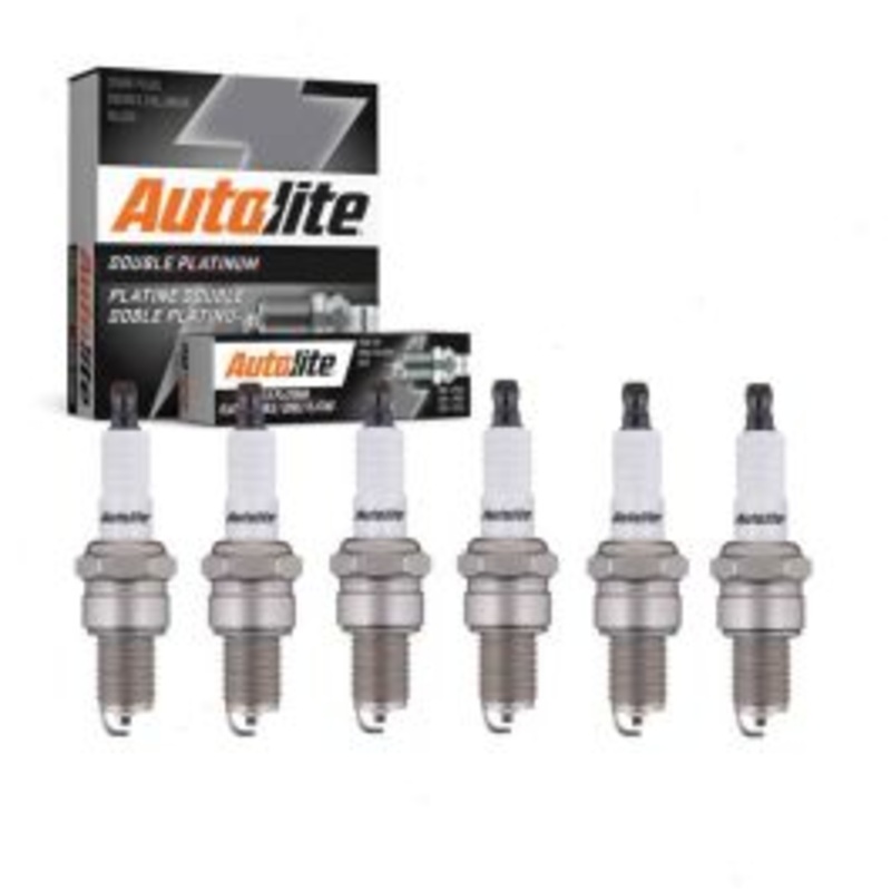 6 pc Autolite Double Platinum Spark Plug for 1964 Jeep J-320