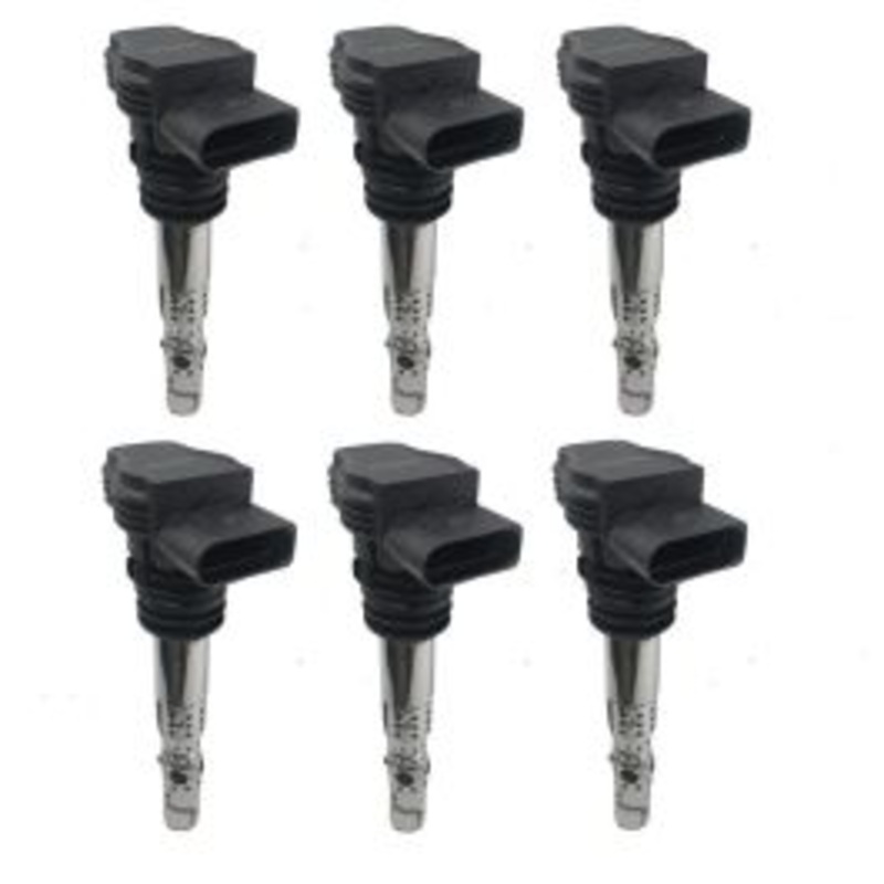 6 pc Hitachi Ignition Coils for 2000-2002 Volkswagen Golf 2.8L V6