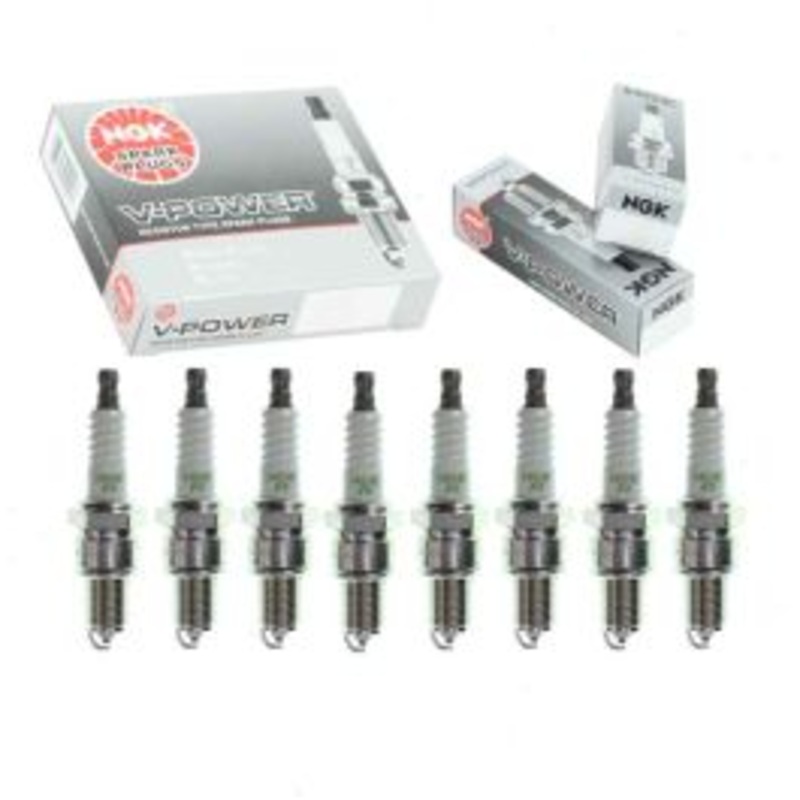 8 pc NGK V-Power Spark Plugs for 1970-1971 Aston Martin DBS 5.3L V8