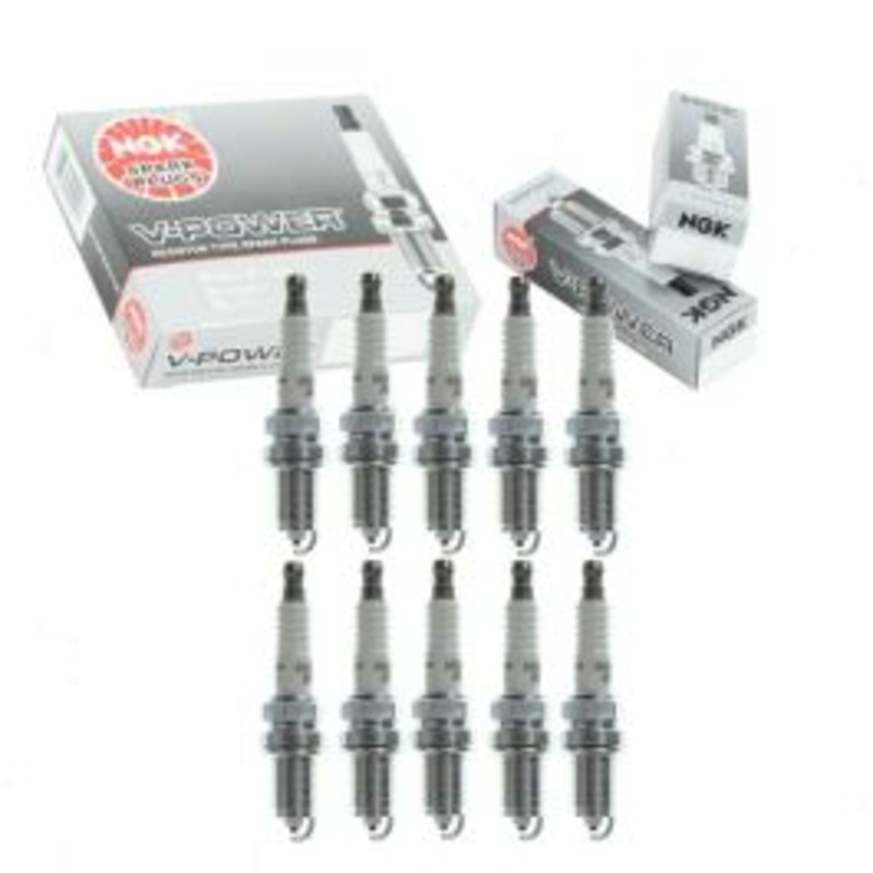 10 pc NGK V-Power 5155 FR4 Spark Plugs