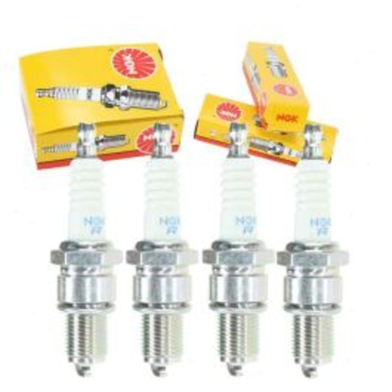 4 pc NGK Standard Spark Plugs for 1975-1976 Renault R15 1.6L L4