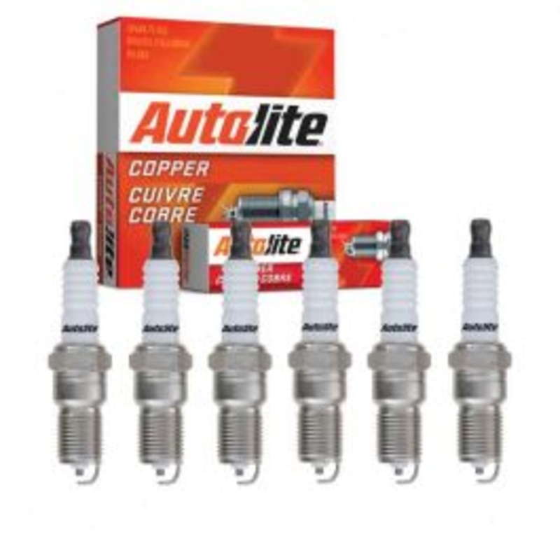 6 pc Autolite Copper Core Spark Plug for 2003-2004 Mazda 6 3.0L V6
