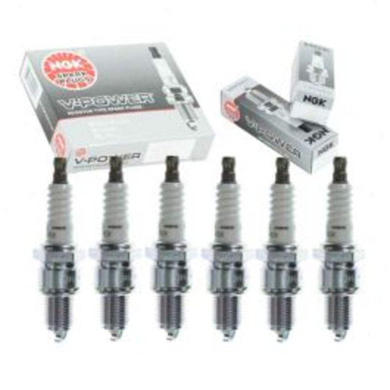 6 pc NGK V-Power Spark Plugs for 1968-1974 American Motors Javelin 3.8L 4.2L L6