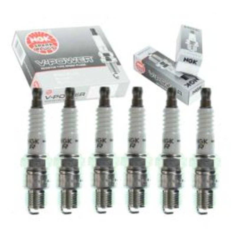 6 pc NGK V-Power Spark Plugs for 1975 Chevrolet G20 4.1L 4.8L L6