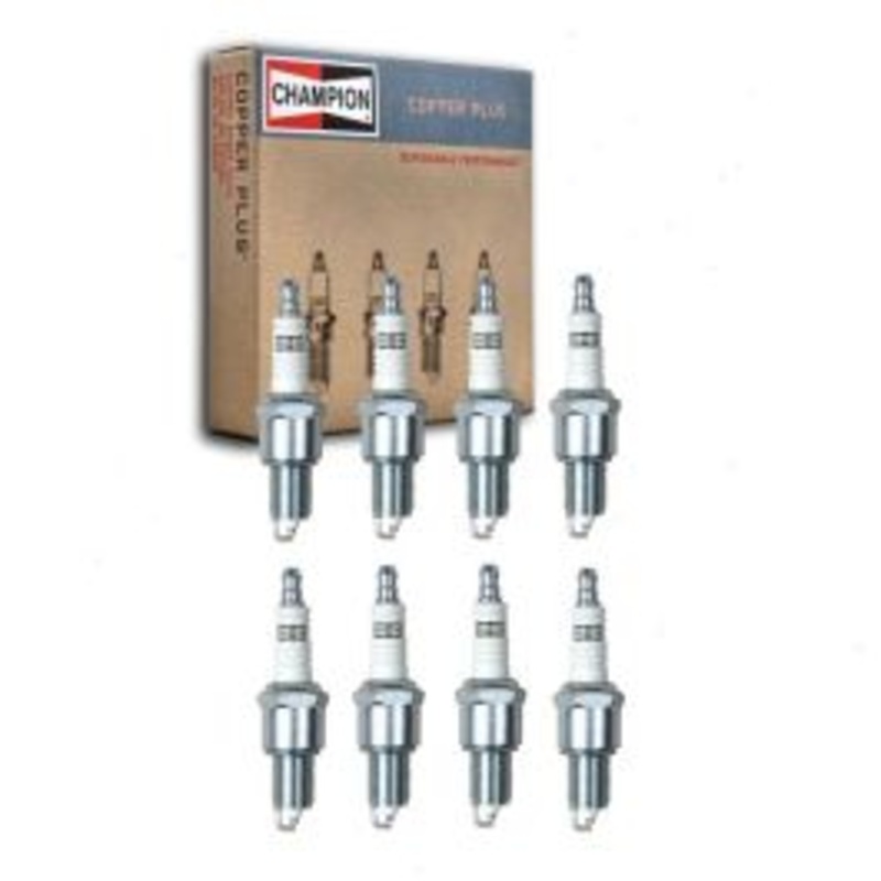 8 pc Champion Copper Plus Spark Plugs for 1967 Chevrolet Malibu 6.5L V8