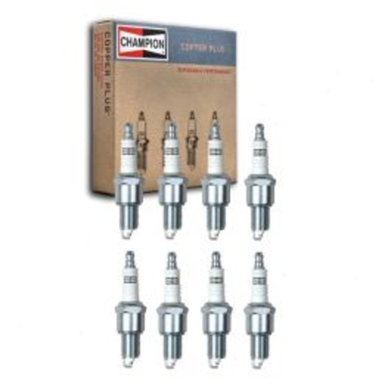 8 pc Champion Copper Plus Spark Plugs for 1974 Bricklin SV-1 5.9L V8