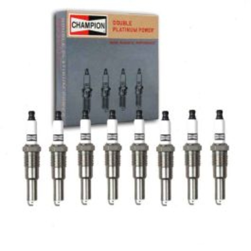 8 pc Champion Double Platinum Spark Plugs for 2005-2008 Ford F-350 Super Duty 5.4L V8