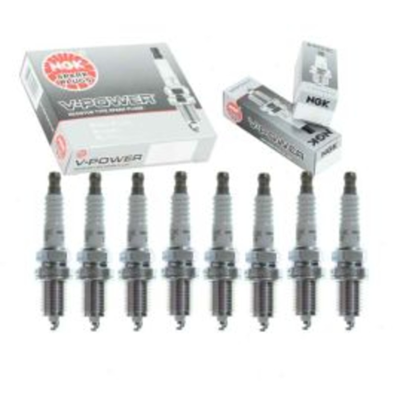 8 pc NGK V-Power Spark Plugs for 1985 Buick Riviera 5.0L V8