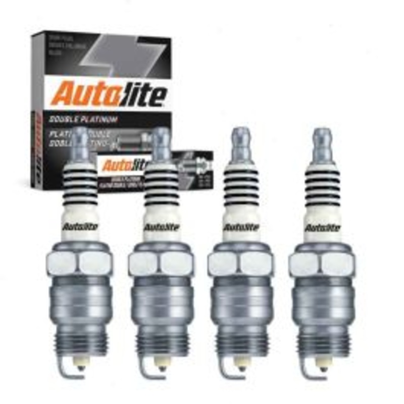 4 pc Autolite Double Platinum Spark Plug for 1971-1974 Ford Pinto 2.0L L4