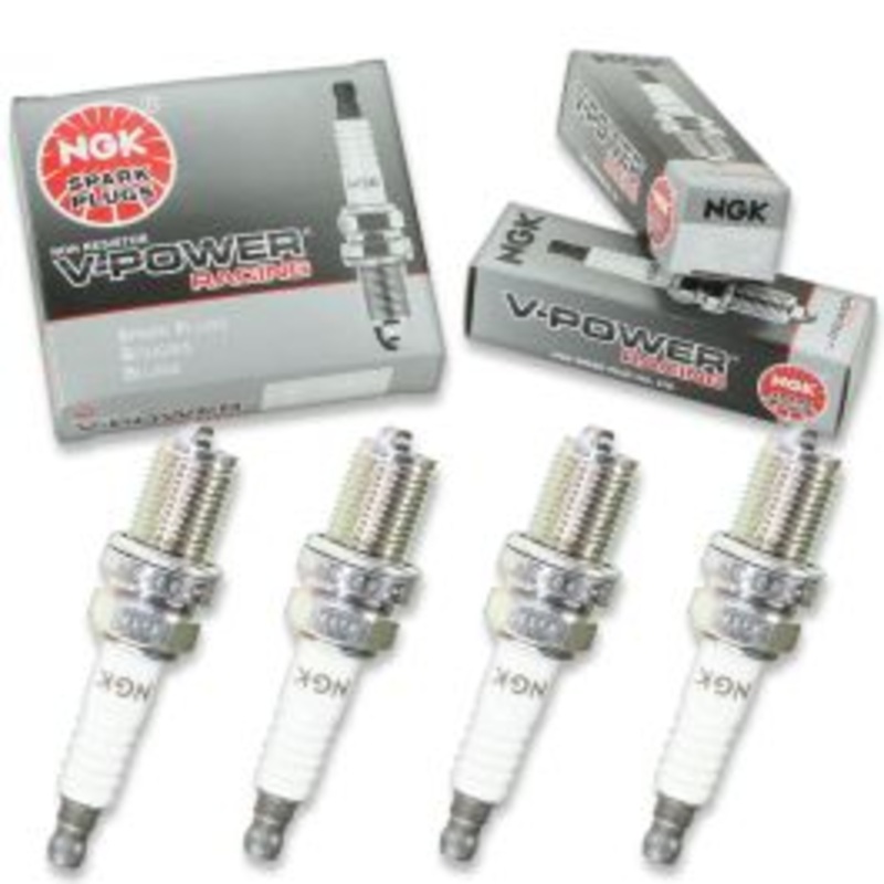 4 pc NGK V-Power Racing 4091 R5671A-7 Spark Plugs