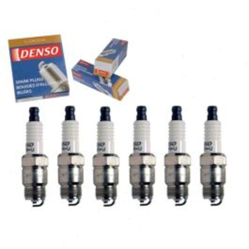 6 pc DENSO Standard U-Groove Spark Plugs for 1975-1978 Plymouth Fury 3.7L L6