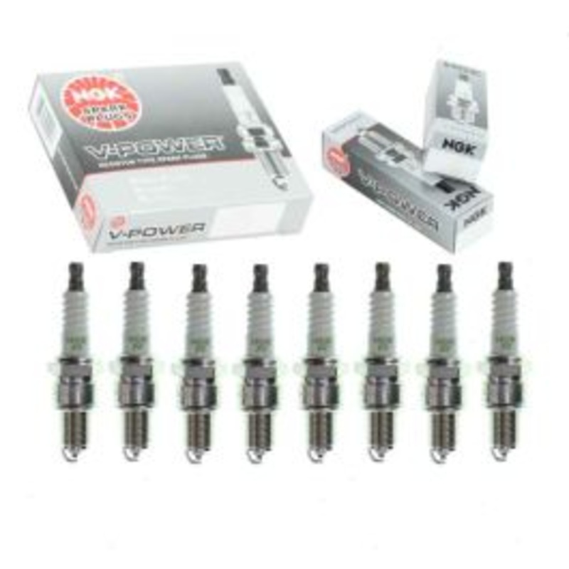 8 pc NGK V-Power Spark Plugs for 1976-1996 Morgan Plus 8 3.5L V8