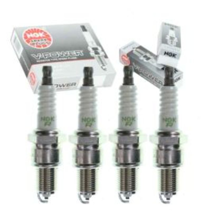 4 pc NGK V-Power Intake Side Spark Plugs for 1981-1986 Nissan 720 2.0L 2.2L 2.4L L4