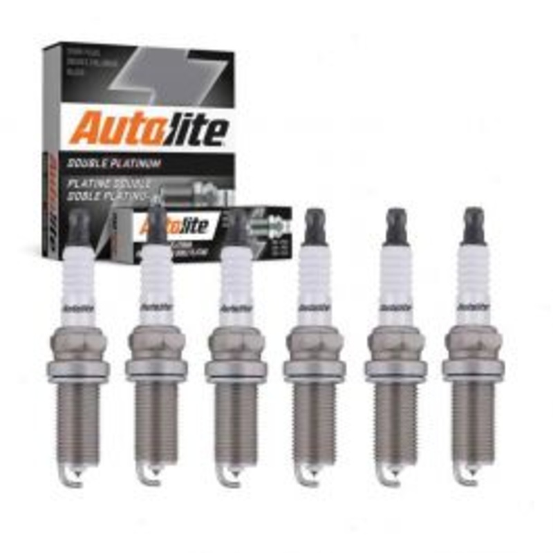 6 pc Autolite Double Platinum Spark Plug for 2007-2010 BMW 328i