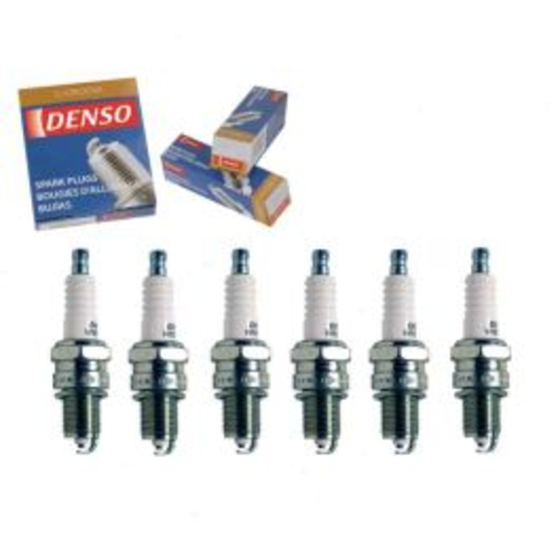 6 pc DENSO Standard U-Groove Spark Plugs for 1990-1991 Dodge B150 3.9L V6