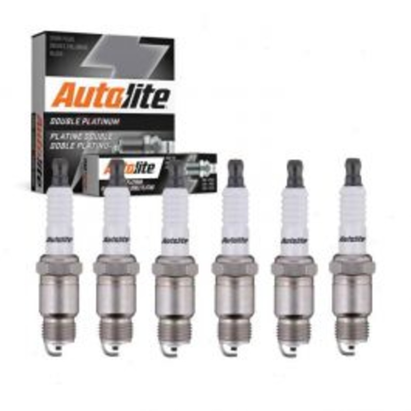 6 pc Autolite Double Platinum Spark Plug for 1986 Pontiac Grand Prix 4.3L V6