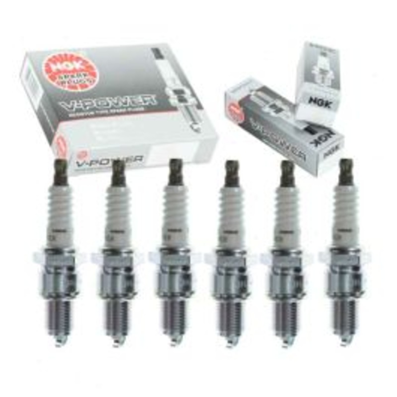 6 pc NGK V-Power Spark Plugs for 1968-1969 GMC K15 K1500 Suburban 4.1L L6