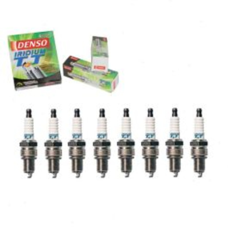 8 pc DENSO Iridium TT Spark Plugs for 1972-1973 Jeep Jeepster 5.0L V8