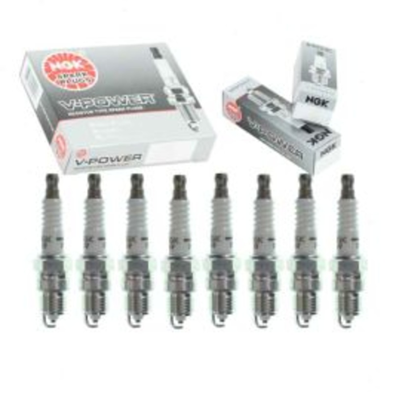 8 pc NGK V-Power Spark Plugs for 1975-1997 Ford F-350 5.0L 5.8L 7.5L V8