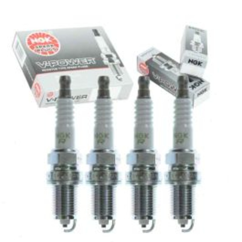 4 pc NGK V-Power Spark Plugs for 1988-1989 Honda Prelude 2.0L L4