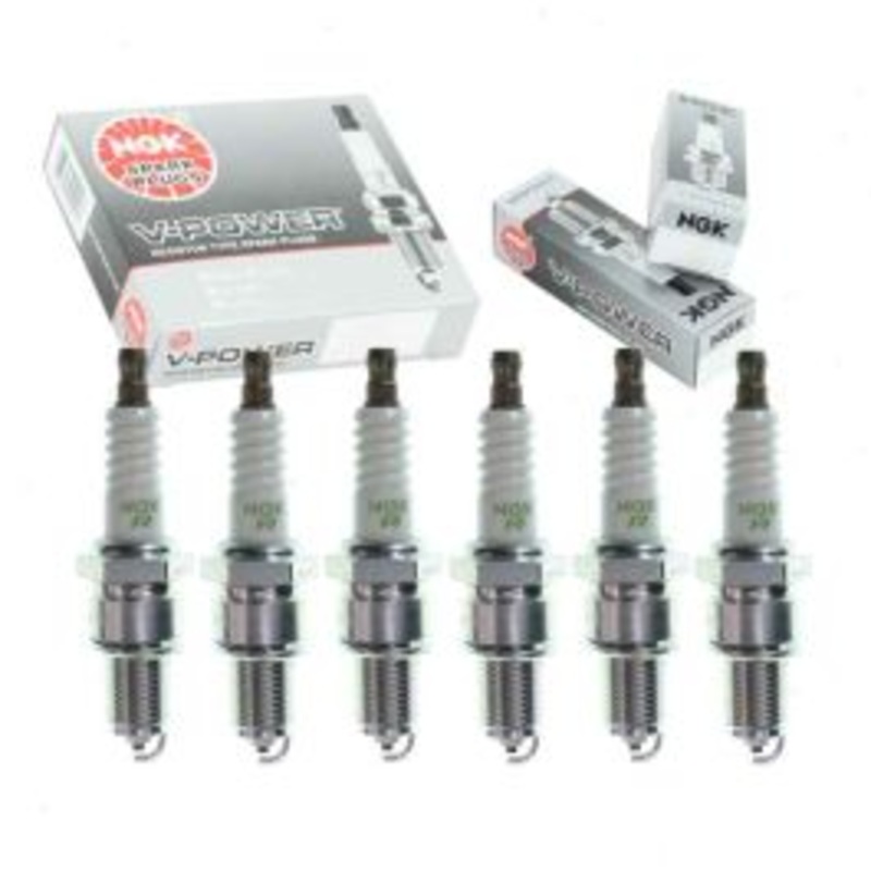 6 pc NGK V-Power Spark Plugs for 1985-1987 BMW 735i 3.5L L6