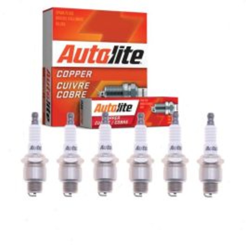 6 pc Autolite Copper Core Spark Plugs for 1953-1954 Nash Nash-Healey 4.2L L6