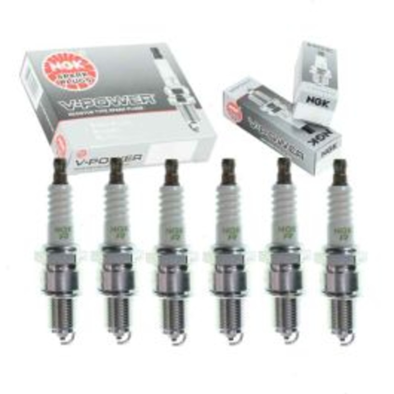 6 pc NGK V-Power Spark Plugs for 1987 BMW L6 3.5L L6
