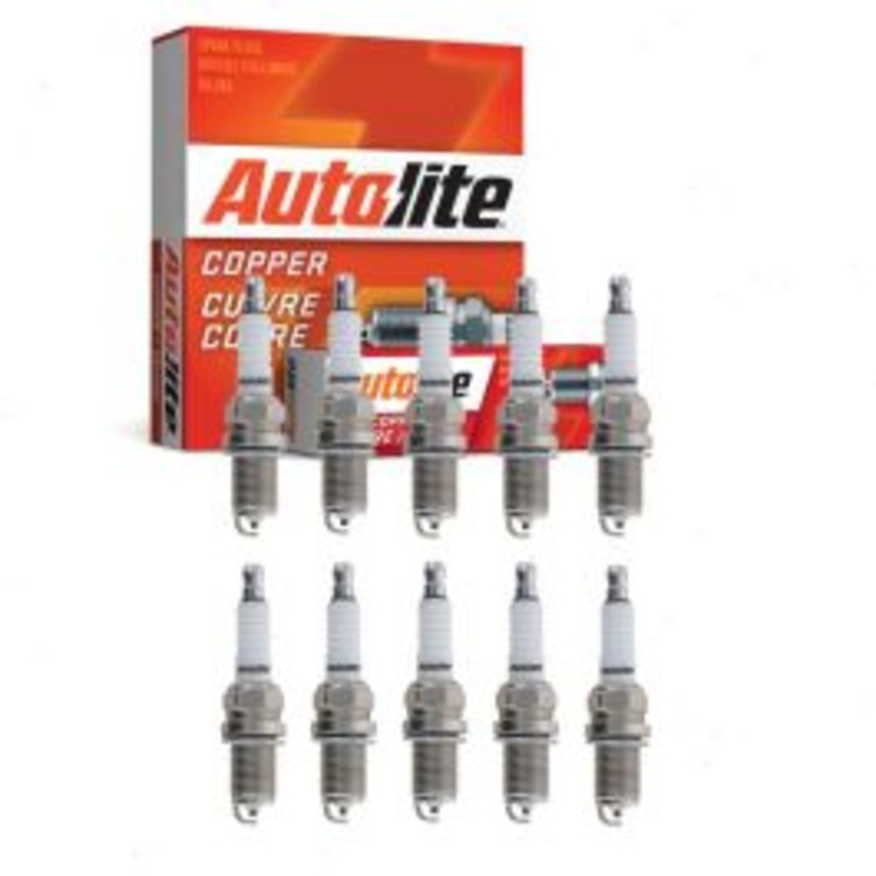 10 pc Autolite Copper Core Spark Plugs for 2007-2009 Audi S8
