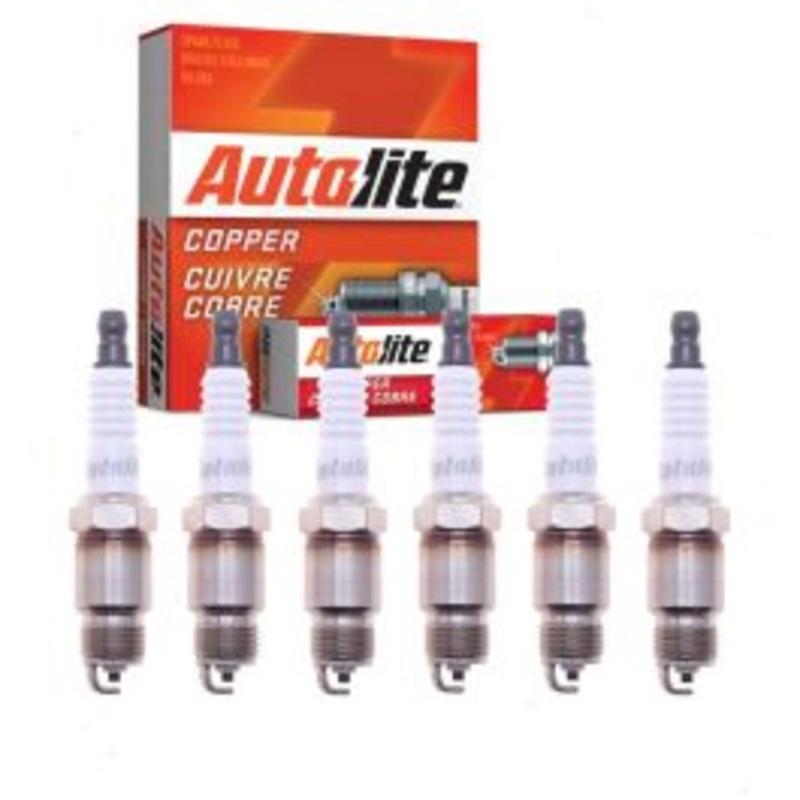 6 pc Autolite Copper Core Spark Plugs for 1971-1974 Chevrolet G20 Van 4.8L L6