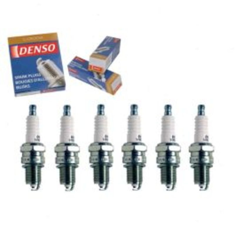 6 pc DENSO Standard U-Groove Spark Plugs for 1967-1969 Chevrolet G20 Van 3.8L 4.1L L6