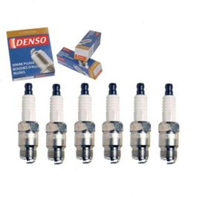 6 pc DENSO Standard U-Groove Spark Plugs for 1977-1986 Chevrolet K30 4.8L L6