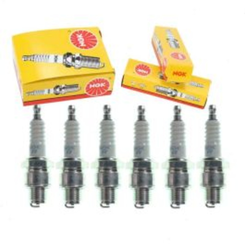 6 pc NGK Standard Spark Plugs for 1953-1956 Aston Martin DB3 3.0L L6