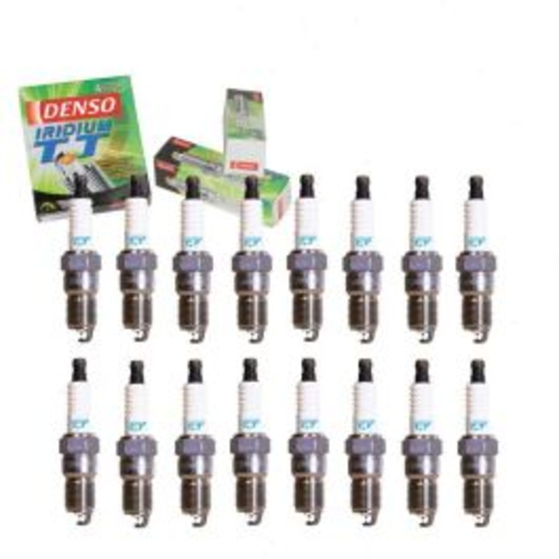 16 pc DENSO Iridium TT Spark Plugs for 2005-2008 Jeep Grand Cherokee 5.7L 6.1L V8