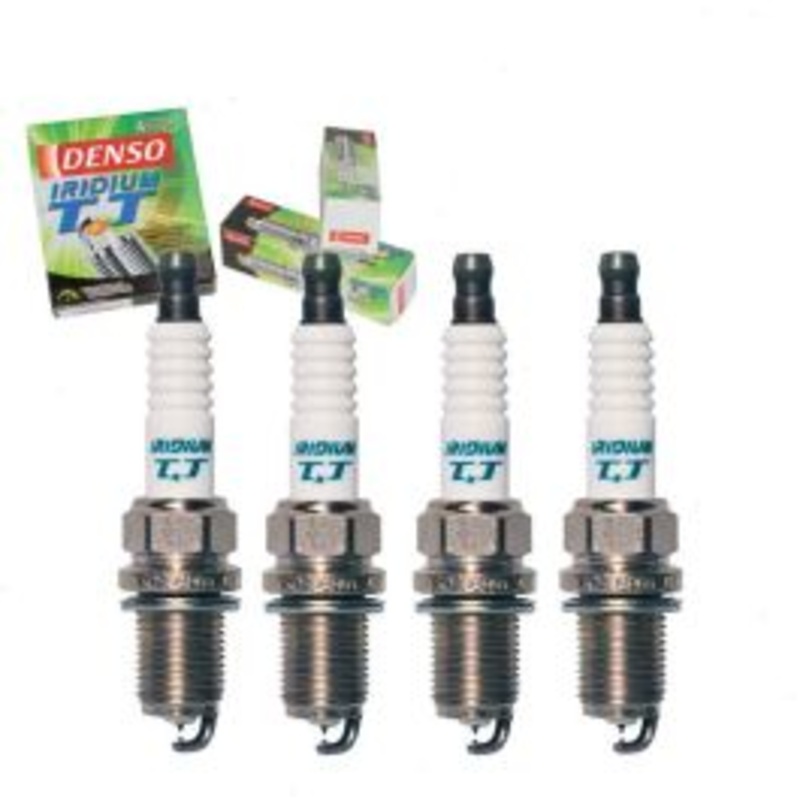 4 pc DENSO Iridium TT Spark Plugs for 1988-1989 Mazda 626 2.2L L4