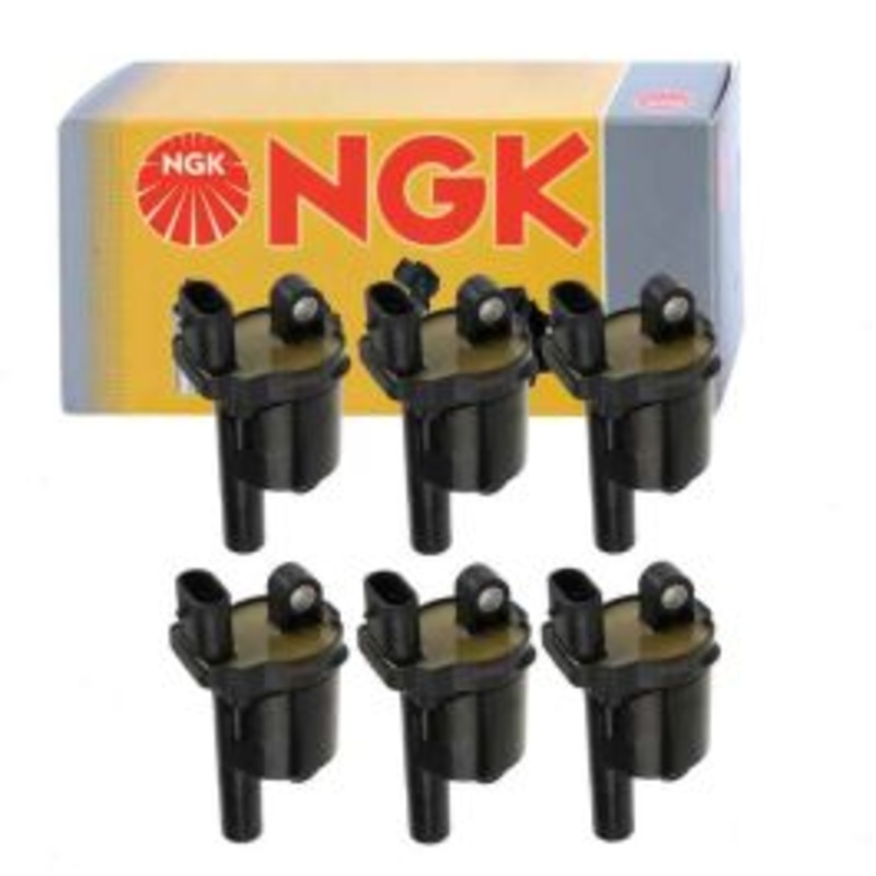 6 pc NGK Ignition Coils for 2014-2019 GMC Sierra 1500 4.3L V6