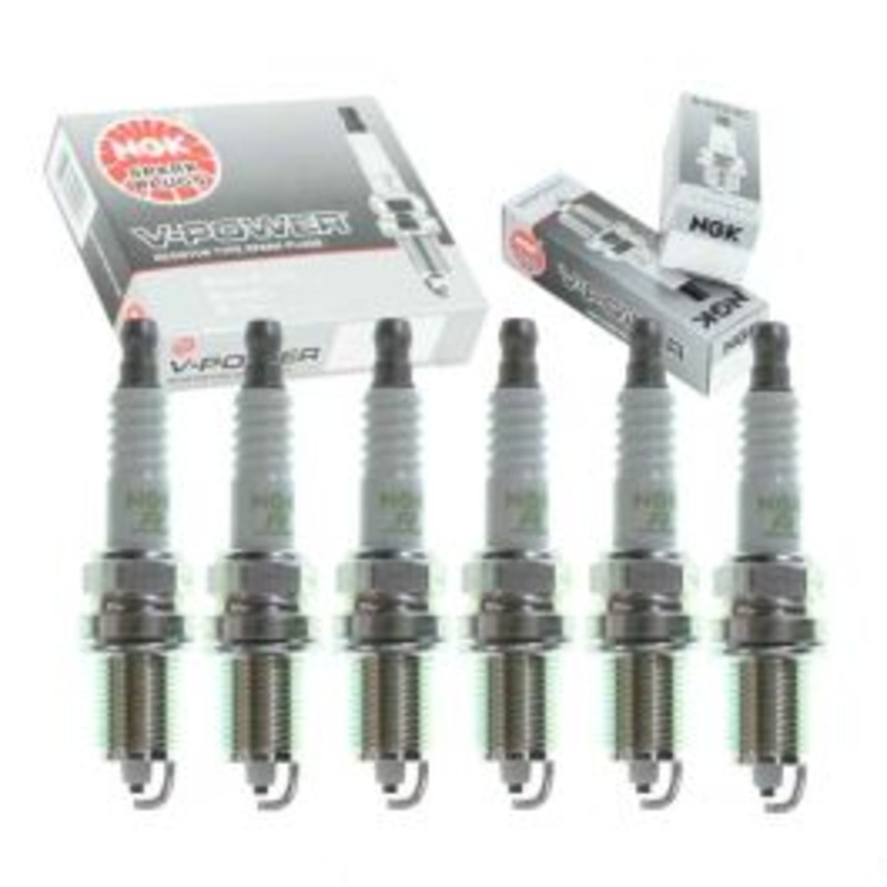 6 pc NGK V-Power 7558 ZFR5F Spark Plugs