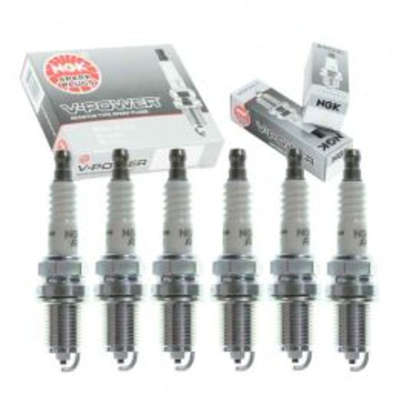 6 pc NGK V-Power Spark Plugs for 1982 Mercury Cougar 3.8L V6