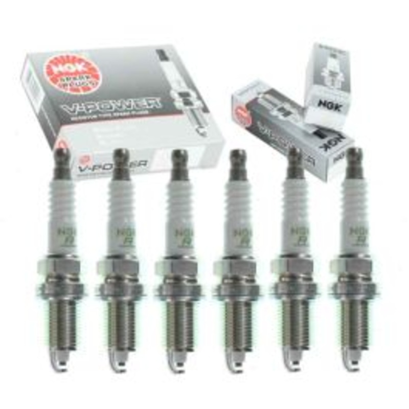 6 pc NGK V-Power Spark Plugs for 2006-2009 Mitsubishi Raider 3.7L V6