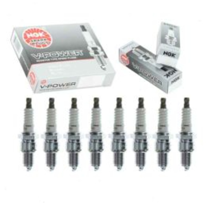 8 pc NGK V-Power Spark Plugs for 1975-1989 Dodge D100 5.2L 5.9L V8