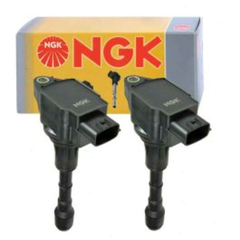 2 pc NGK Ignition Coils for 2015-2019 Infiniti Q70L 5.6L V8