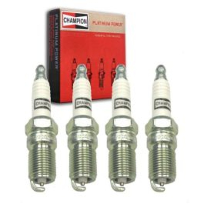 4 pc Champion Platinum Spark Plugs for 1982-1985 Ford Escort 1.6L L4